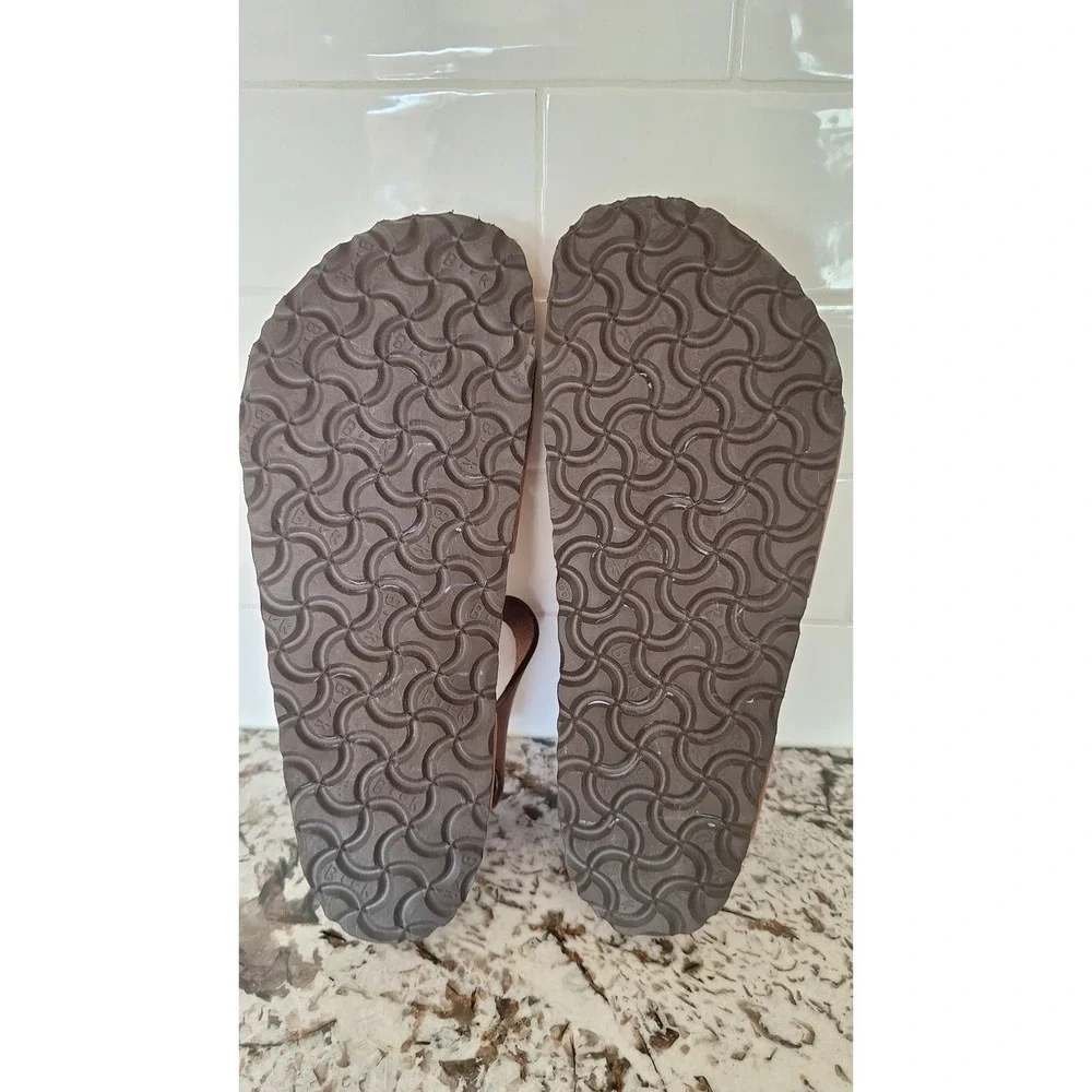 Birkenstock Bali Habana Brown Oiled Leather Soft Footbed Sandals Women 40 L9 M7